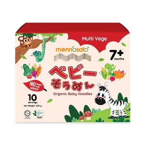 Mì Rau Củ Hữu Cơ Cho Bé, Organic Baby Noodles, Multi Vegetables, 7+ Tháng (300g) - MEN NO SATO